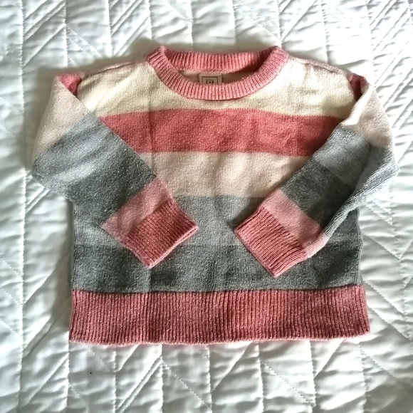 5/$20👶 baby gap sparkle striped sweater 12-18months - Picture 1 of 3